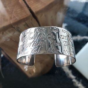 Rare Silver Tiffany & Co Cuff Bracelet